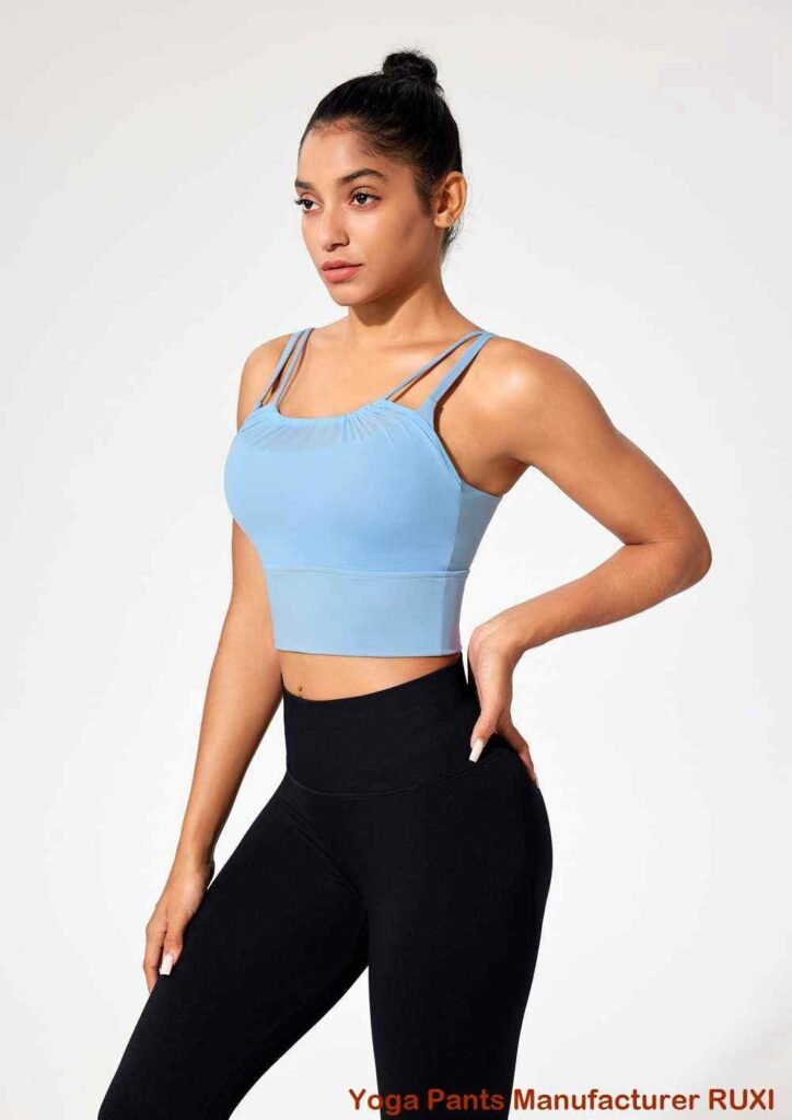pantalones cortos de yoga a cuadros
