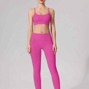 Leggings acampanados de tiro alto