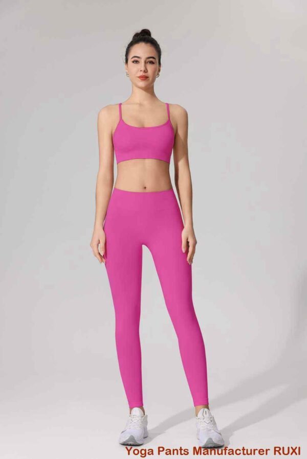 Leggings acampanados de tiro alto