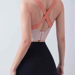 sujetador deportivo con tiras de velcro