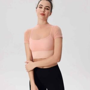 Leggings acampanados de color gris claro