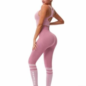 Pantalones de yoga gris claro